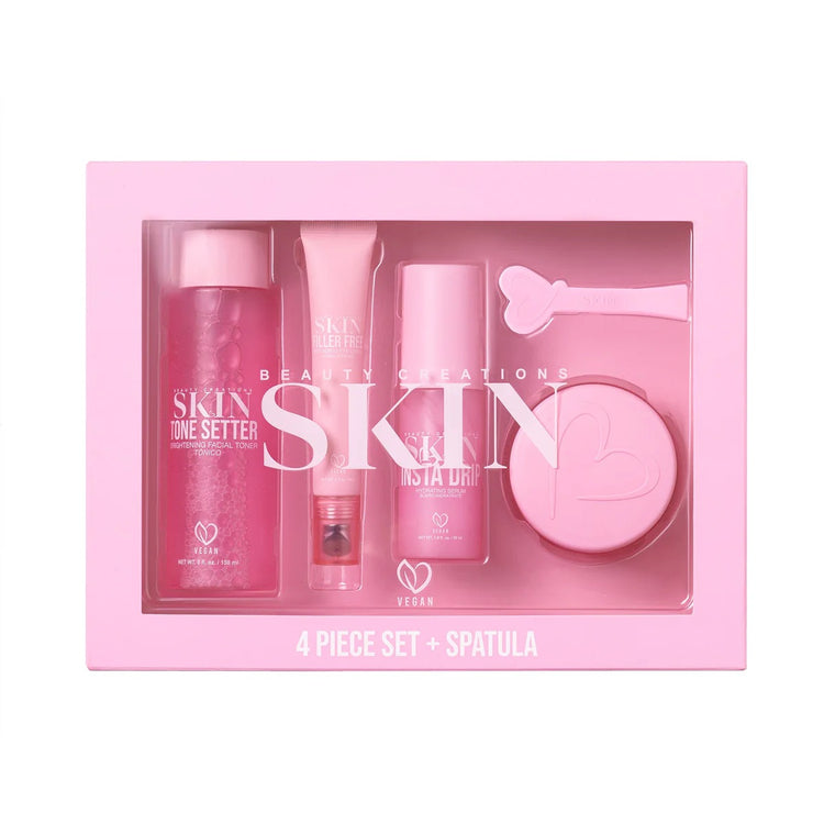 SKIN 4 PIECE SET + SPATULA BEAUTY CREATIONS