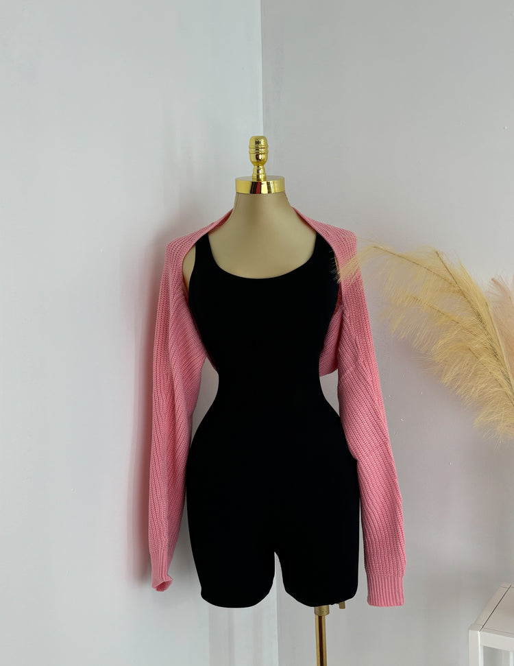 Knit Bolero In Pink