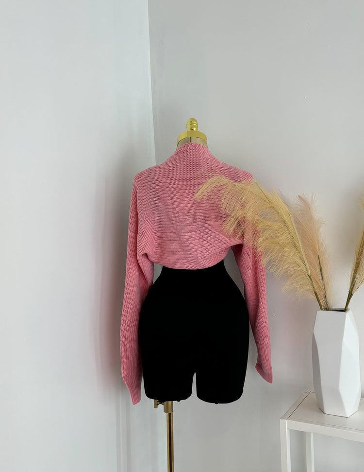 Knit Bolero In Pink