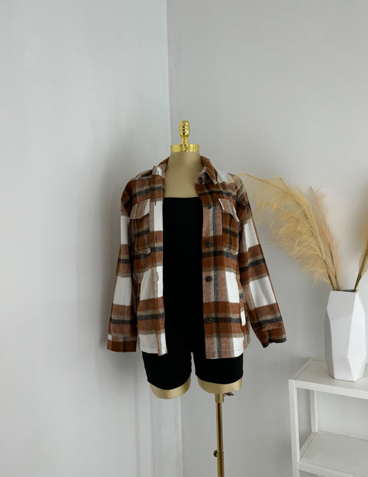 Pumpkin Patch Flannel Shacket